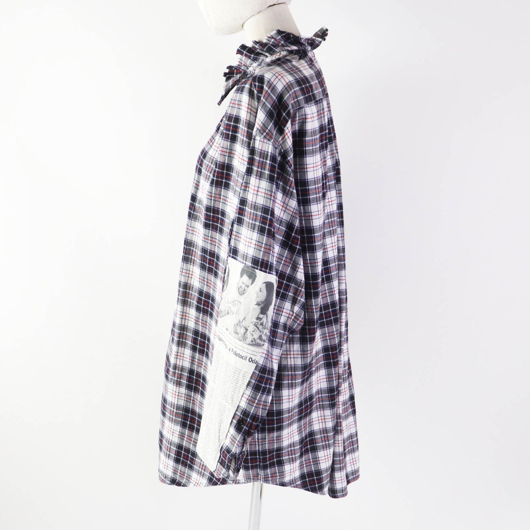 BALENCIAGA Long sleeve shirt 528697 Outer material: 100% cotton, Other material: 100% paper Multi Women 34 Used Authentic