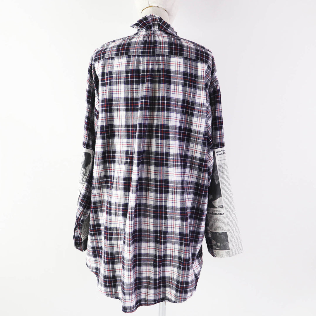 BALENCIAGA Long sleeve shirt 528697 Outer material: 100% cotton, Other material: 100% paper Multi Women 34 Used Authentic