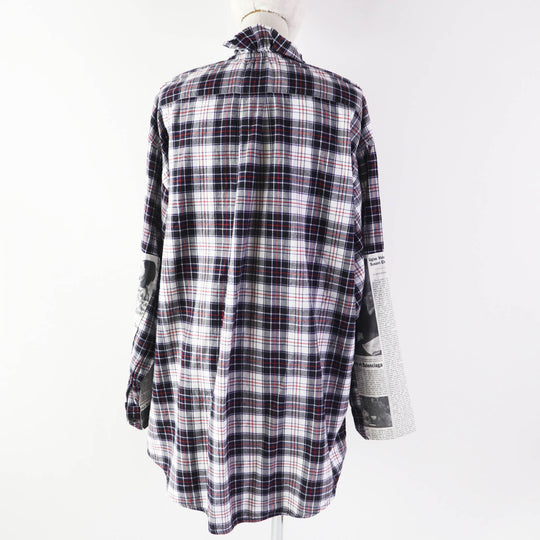 BALENCIAGA Long sleeve shirt 528697 Outer material: 100% cotton, Other material: 100% paper Multi Women 34 Used Authentic