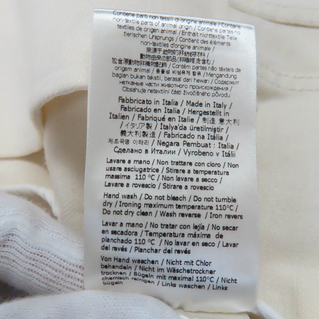 FENDI Denim Jacket FLF655 Main: 100% cotton Ivory beige Women 36 Used Authentic