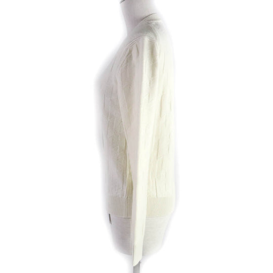 HERMES knit Main: 100% wool Ivory Women 38 Used Authentic
