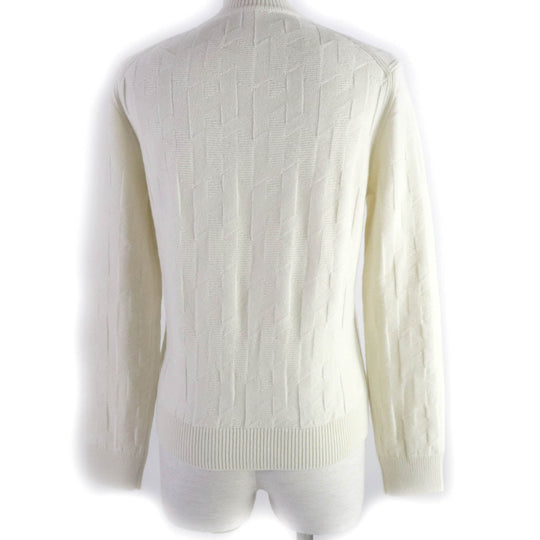 HERMES knit Main: 100% wool Ivory Women 38 Used Authentic