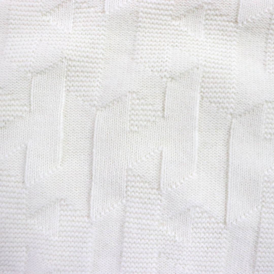 HERMES knit Main: 100% wool Ivory Women 38 Used Authentic