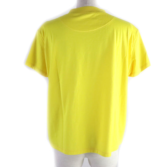 HERMES Short sleeve T-shirt Main: 100% cotton, part: 70% cotton, part: 26% nylon, part: 4% polyurethane yellow Women 34 Used Authentic