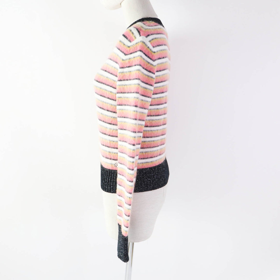 CHANEL knit 22A P72906 alpaca Pink type Métiers d'art collection 34