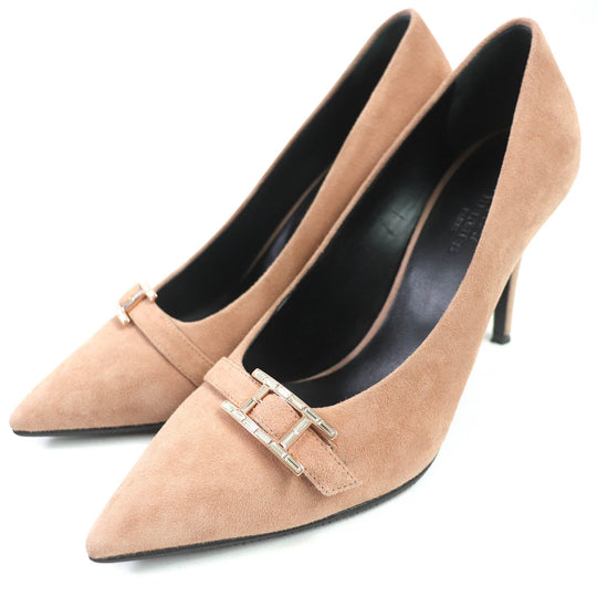HERMES pumps BN212285Z2106 Main: Suede leather Pink beige type blush 40 Women 37 Used Authentic