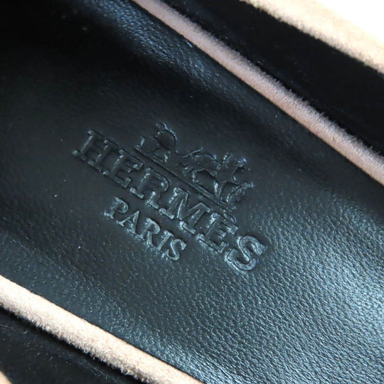 HERMES pumps BN212285Z2106 Main: Suede leather Pink beige type blush 40 Women 37 Used Authentic