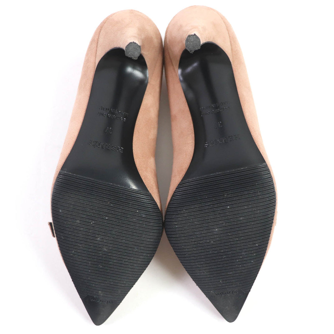 HERMES pumps BN212285Z2106 Main: Suede leather Pink beige type blush 40 Women 37 Used Authentic