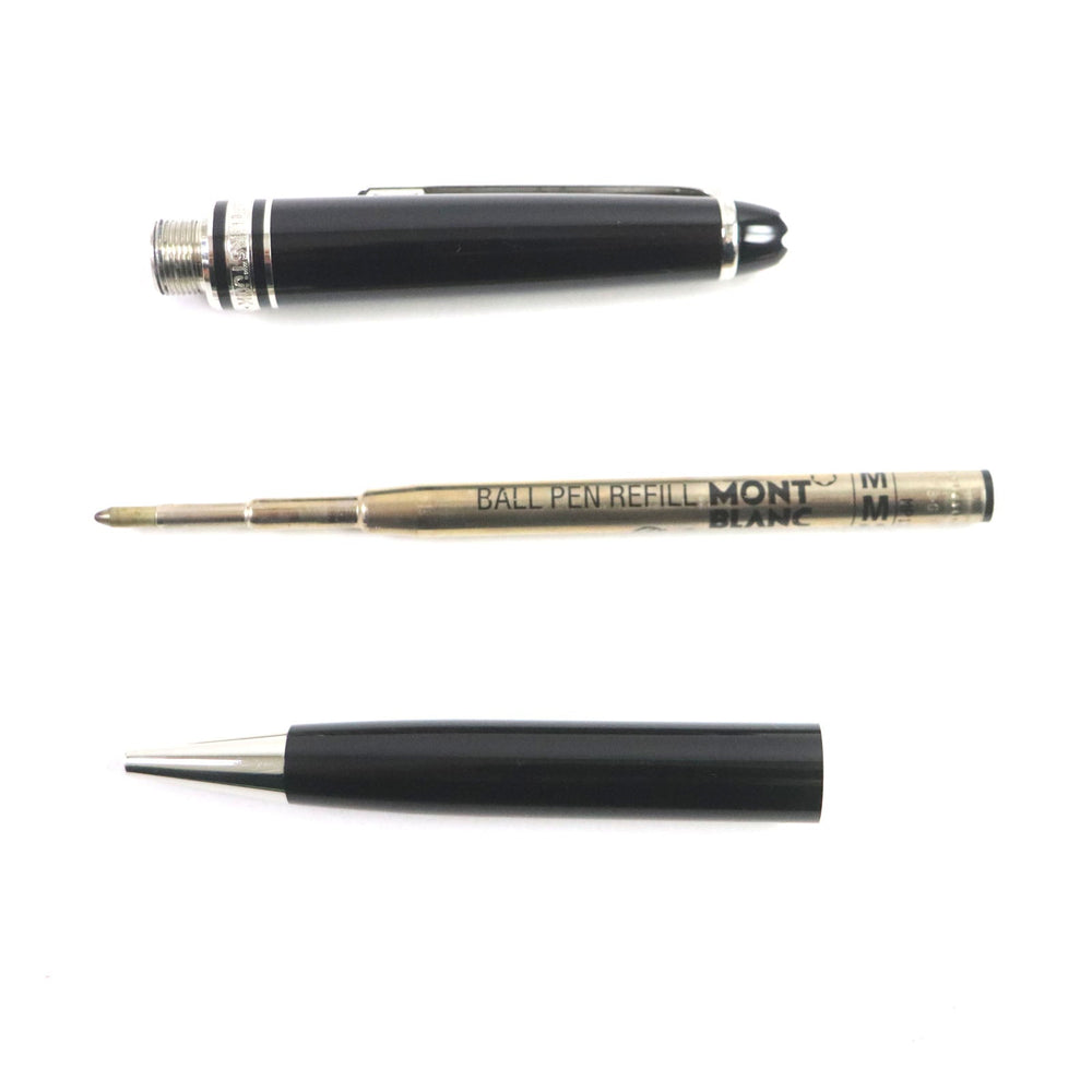 MONTBLANC Ballpoint pen resin Black Silver Meisterstck Classic mens Used Authentic
