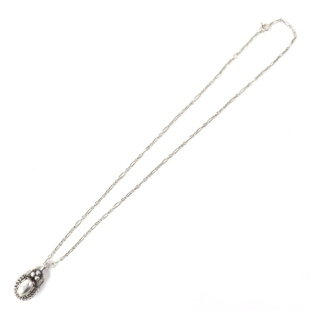 Georg Jensen Necklace 1992 Main�FSV925 Silver Women Used Authentic
