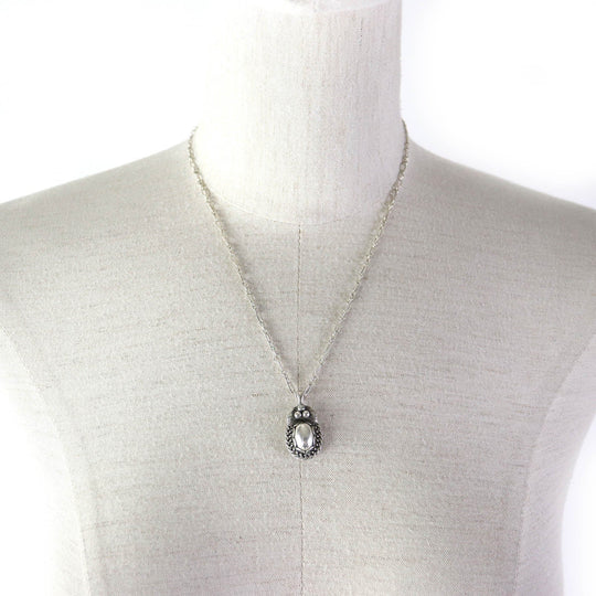 Georg Jensen Necklace 1992 Main�FSV925 Silver Women Used Authentic