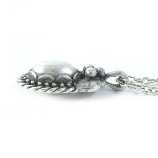 Georg Jensen Necklace 1992 Main�FSV925 Silver Women Used Authentic