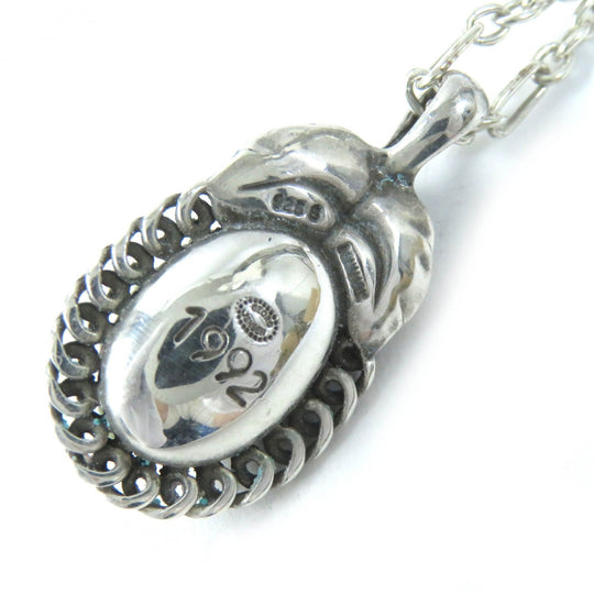 Georg Jensen Necklace 1992 Main�FSV925 Silver Women Used Authentic