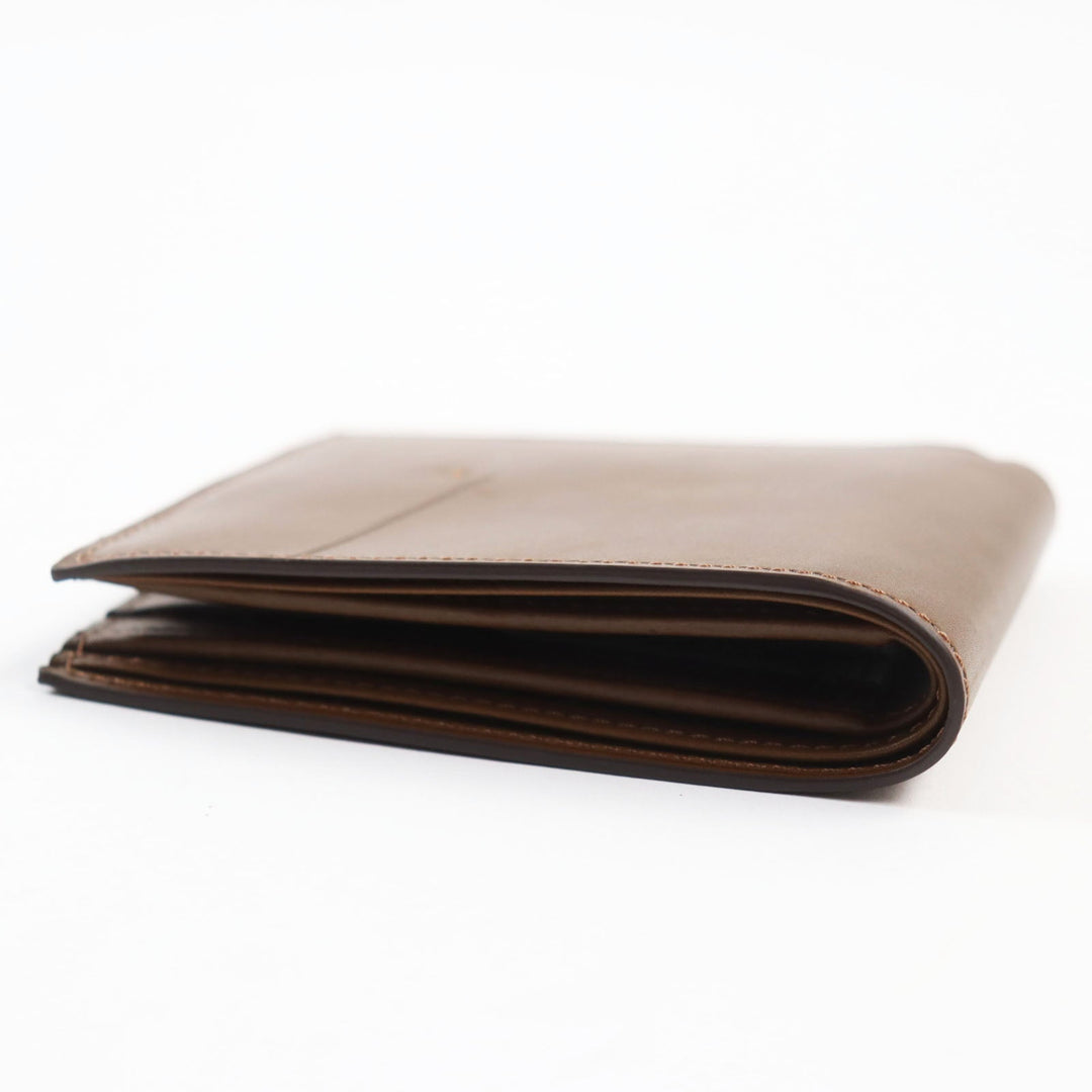 EDWARD GREEN Bifold Wallet Main: Leather Dark Brown, DARK OAK HIP WALLET mens Used Authentic