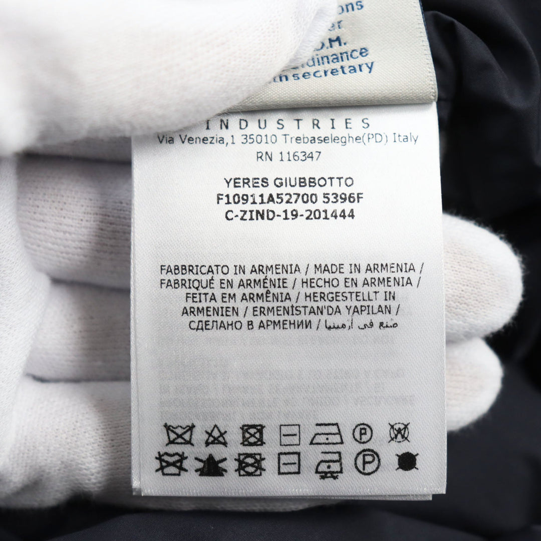 MONCLER Down jacket Outer: 100% nylon, Lining: 100% nylon, Filling: 90% down, Filling: 10% feather Dark navy YERES YERES mens 3 Used Authentic