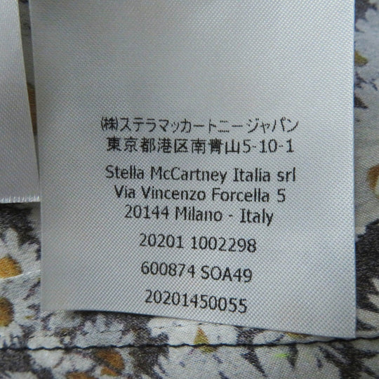 Stella McCartney one piece Main: 100% silk, Part: 100% cotton Multi Women 38 Used Authentic