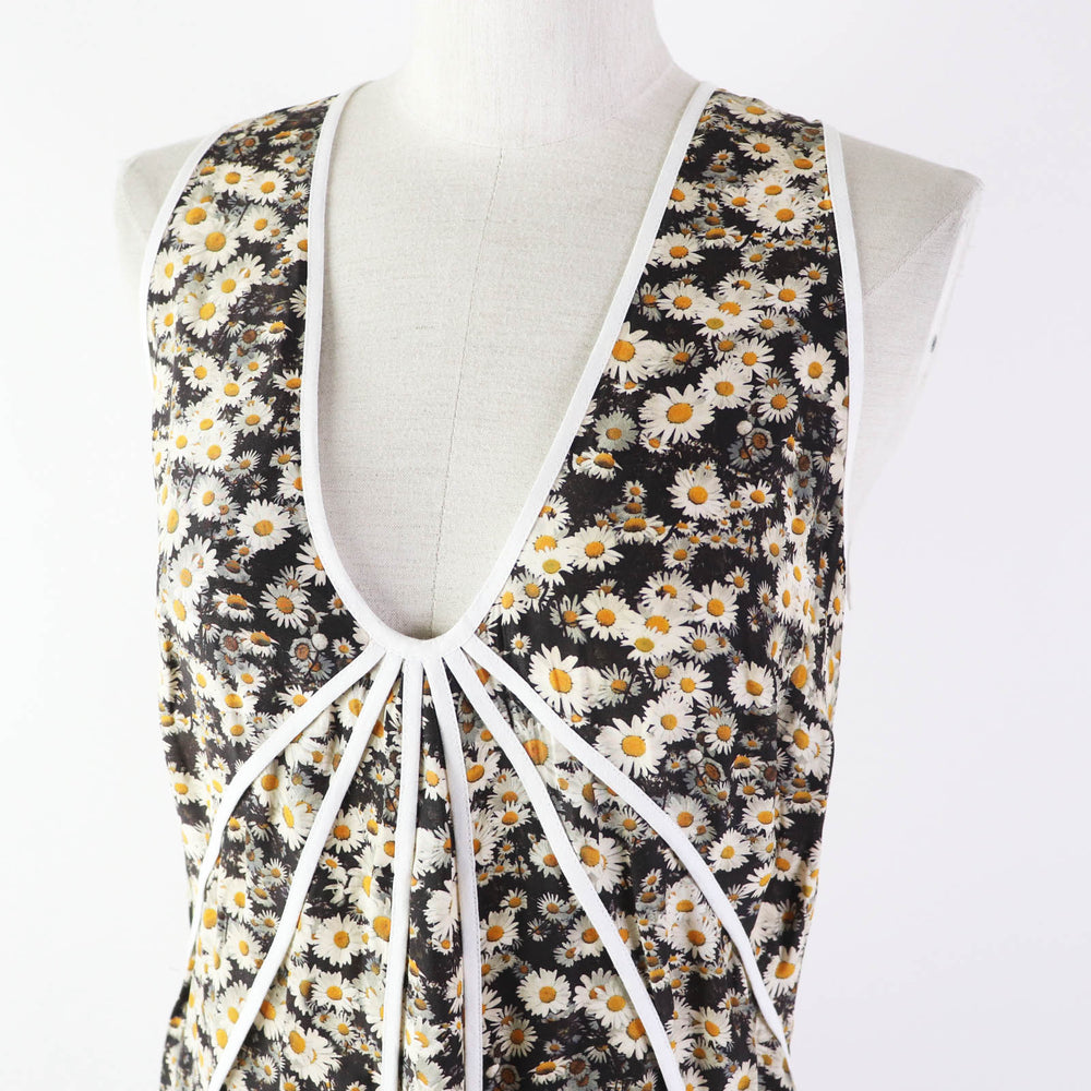 Stella McCartney one piece Main: 100% silk, Part: 100% cotton Multi Women 38 Used Authentic