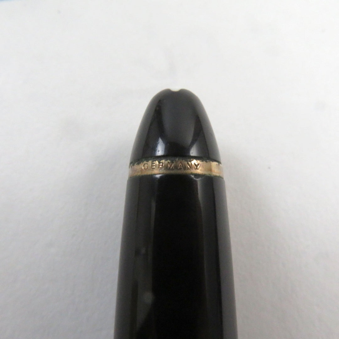 MONTBLANC fountain pen Main: Precious resin Nib: K14 Black gold Meisterstuck No.146 mens Used Authentic