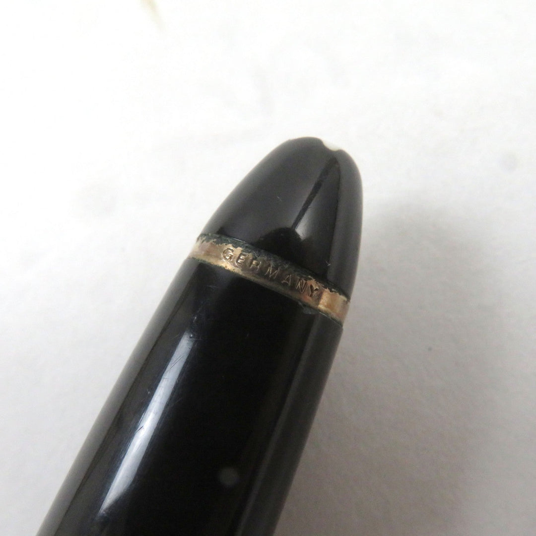 MONTBLANC fountain pen Main: Precious resin Nib: K14 Black gold Meisterstuck No.146 mens Used Authentic