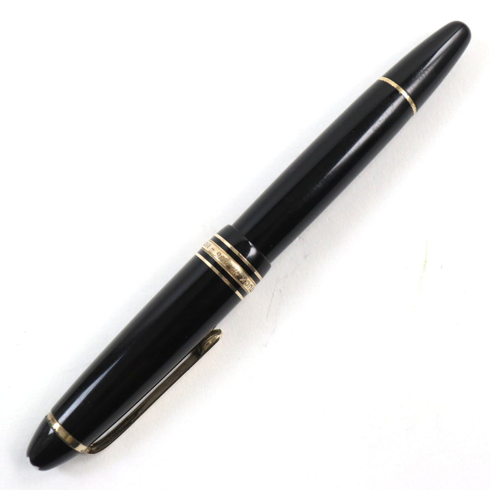MONTBLANC fountain pen Main: Precious resin Nib: K14 Black gold Meisterstuck No.146 mens Used Authentic