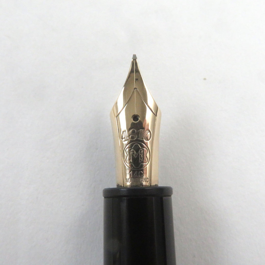 MONTBLANC fountain pen Main: Precious resin Nib: K14 Black gold Meisterstuck No.146 mens Used Authentic