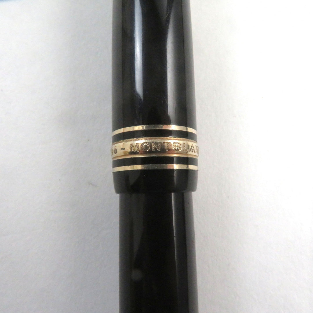 MONTBLANC fountain pen Main: Precious resin Nib: K14 Black gold Meisterstuck No.146 mens Used Authentic
