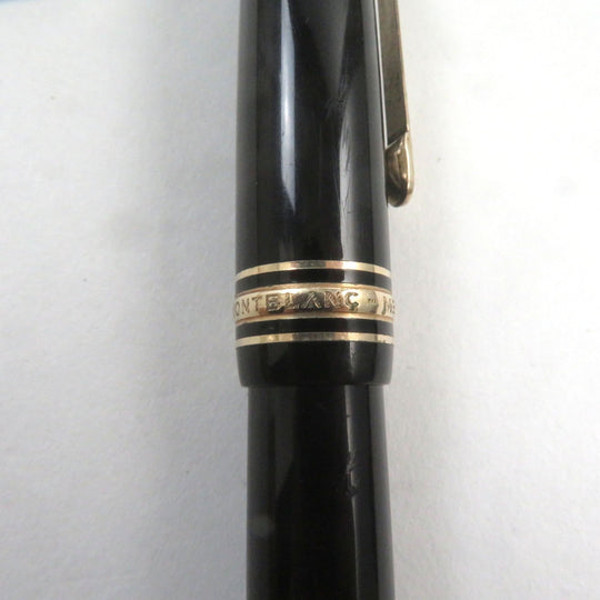 MONTBLANC fountain pen Main: Precious resin Nib: K14 Black gold Meisterstuck No.146 mens Used Authentic
