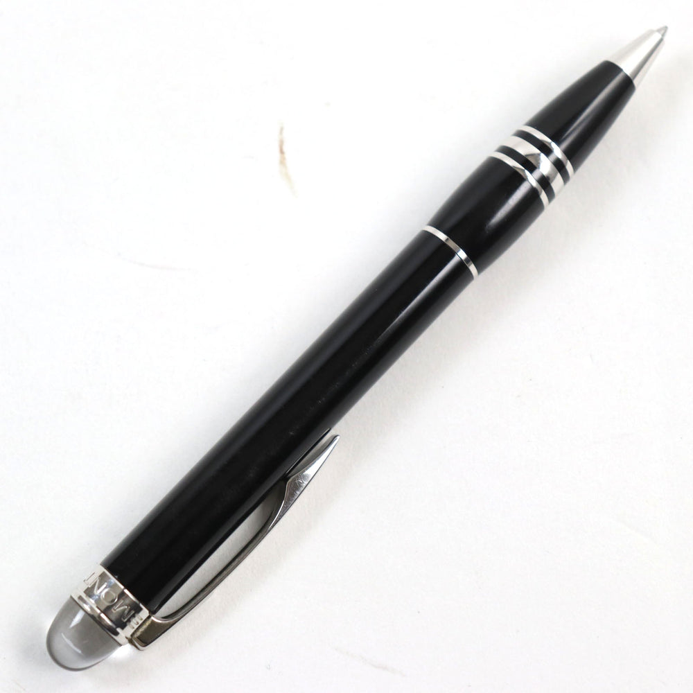 MONTBLANC Ballpoint pen resin Black Silver Starwalker mens Used Authentic