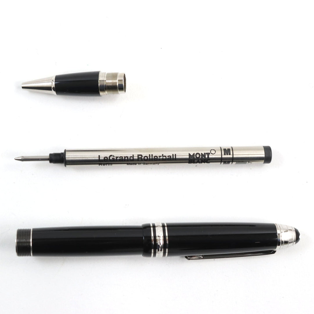 MONTBLANC Ballpoint pen Main: Precious resin Part: Sapphire Black Silver Meisterstck UNICEF Edition Le Grand mens Used Authentic