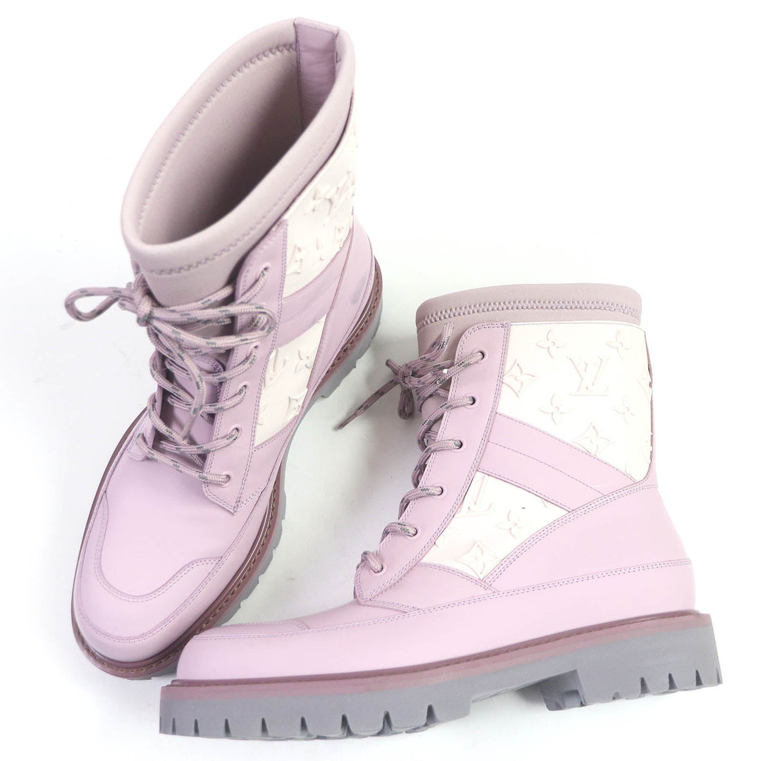 LOUIS VUITTON Ankle boots 1A7P9S leather pink Landscape Line 6