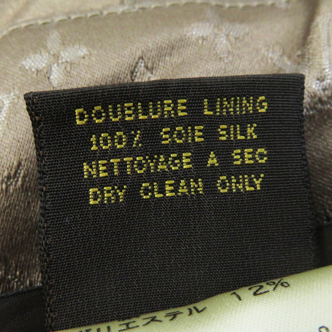 LOUIS VUITTON coat Outer: 88% silk, Outer: 12% polyester, Lining: 100% silk Brown Women 38 Used Authentic