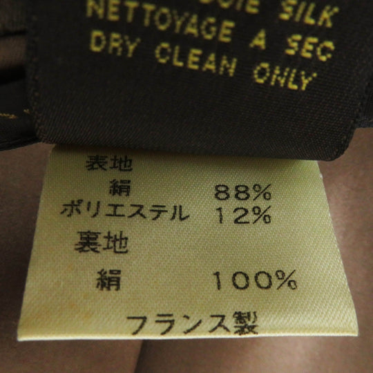 LOUIS VUITTON coat Outer: 88% silk, Outer: 12% polyester, Lining: 100% silk Brown Women 38 Used Authentic