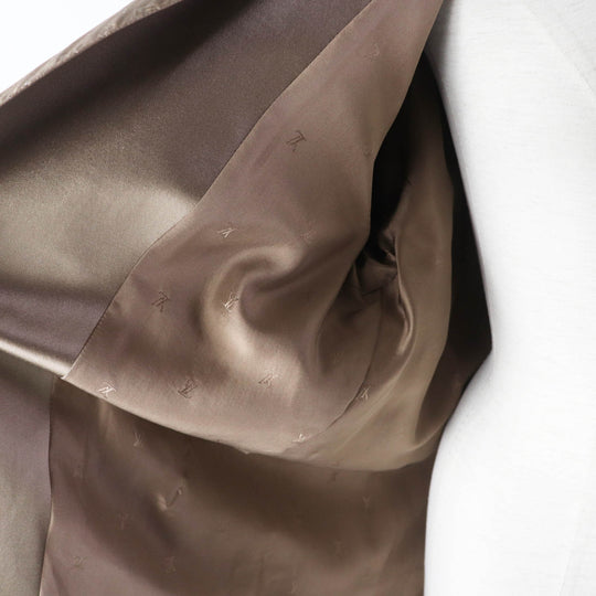 LOUIS VUITTON coat Outer: 88% silk, Outer: 12% polyester, Lining: 100% silk Brown Women 38 Used Authentic