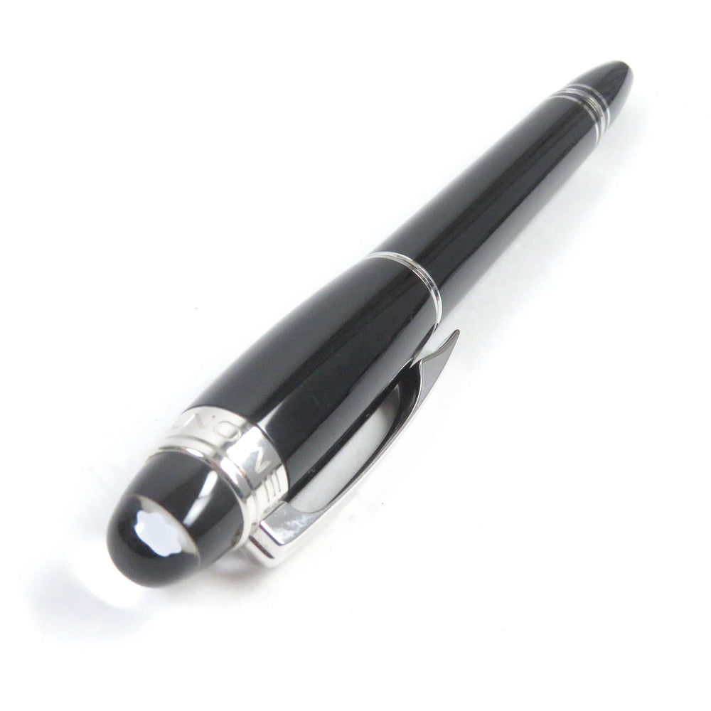 MONTBLANC Ballpoint pen resin Black Silver mens Used Authentic