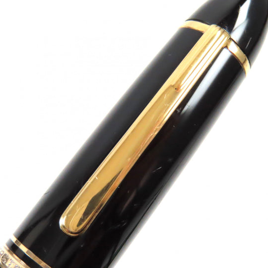 MONTBLANC fountain pen Main: Precious resin Nib: K18 Black gold Meisterstuck No.149 mens Used Authentic