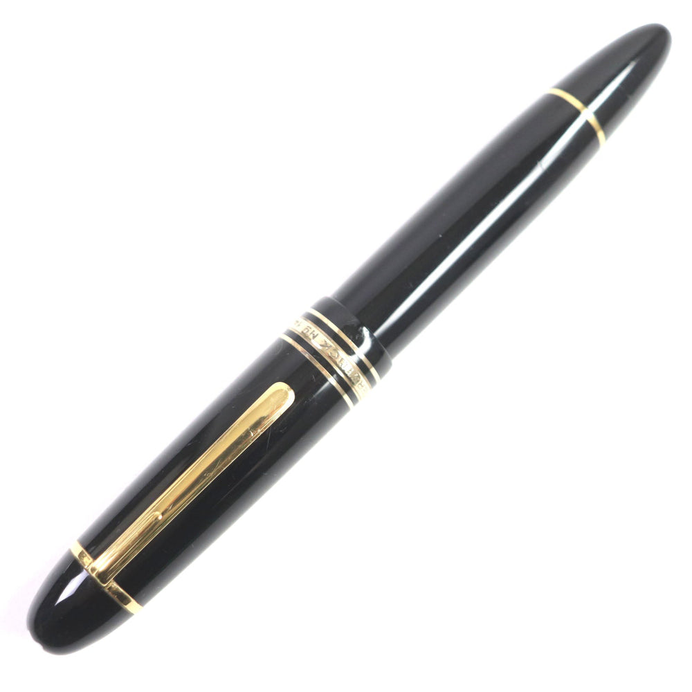 MONTBLANC fountain pen Main: Precious resin Nib: K18 Black gold Meisterstuck No.149 mens Used Authentic