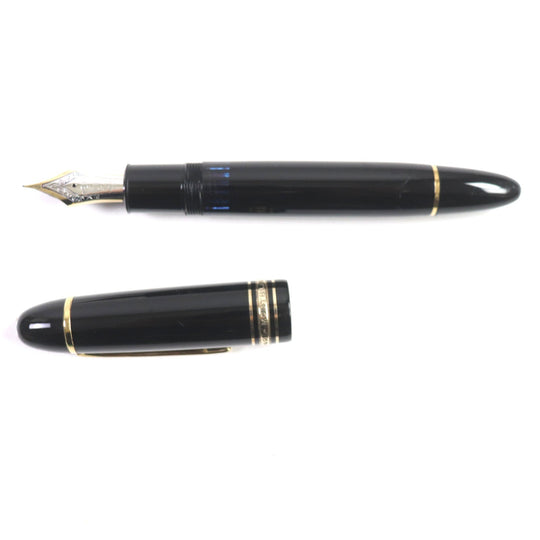 MONTBLANC fountain pen Main: Precious resin Nib: K18 Black gold Meisterstuck No.149 mens Used Authentic
