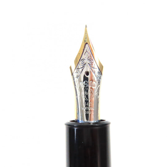 MONTBLANC fountain pen Main: Precious resin Nib: K18 Black gold Meisterstuck No.149 mens Used Authentic