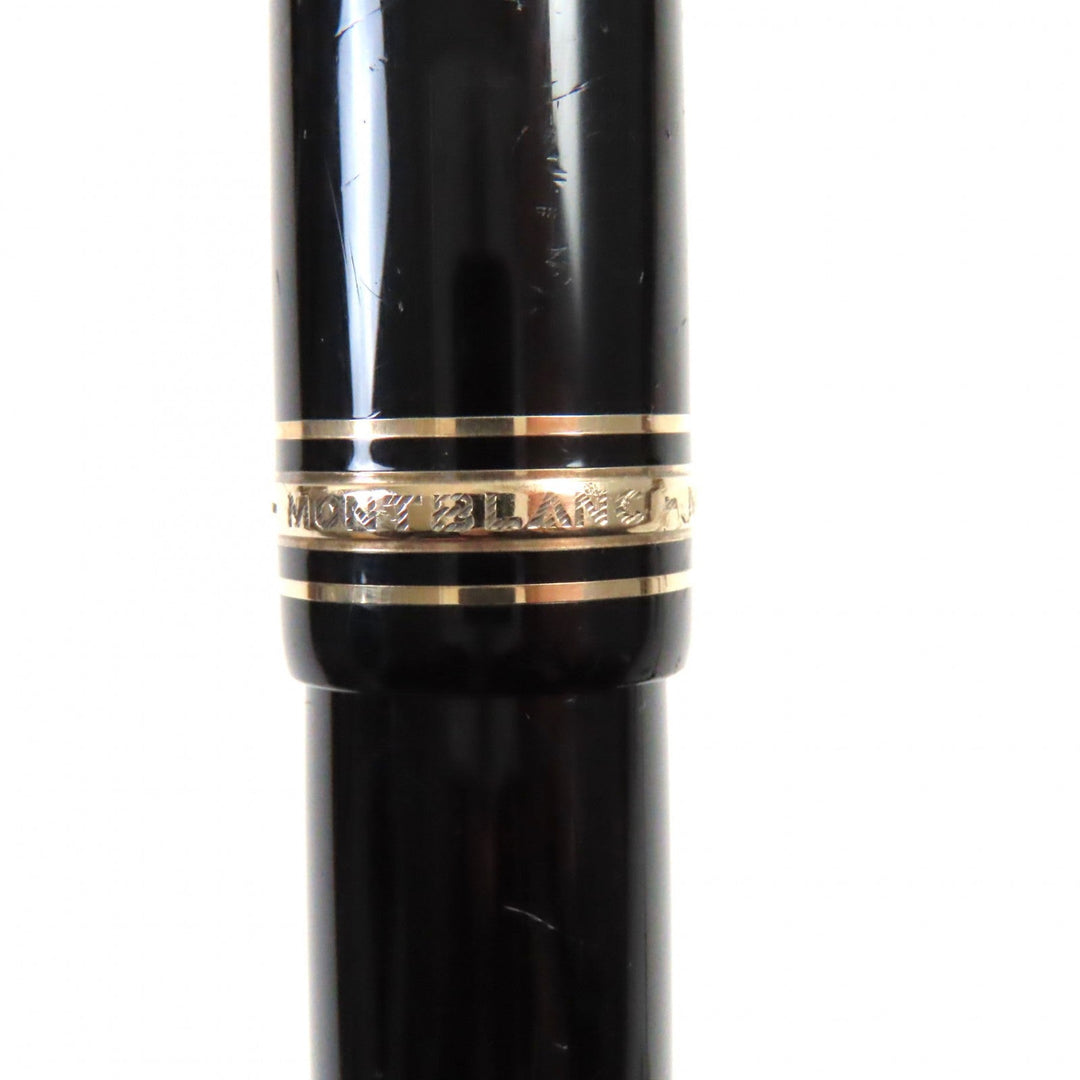 MONTBLANC fountain pen Main: Precious resin Nib: K18 Black gold Meisterstuck No.149 mens Used Authentic