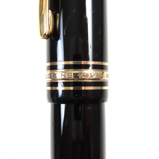 MONTBLANC fountain pen Main: Precious resin Nib: K18 Black gold Meisterstuck No.149 mens Used Authentic