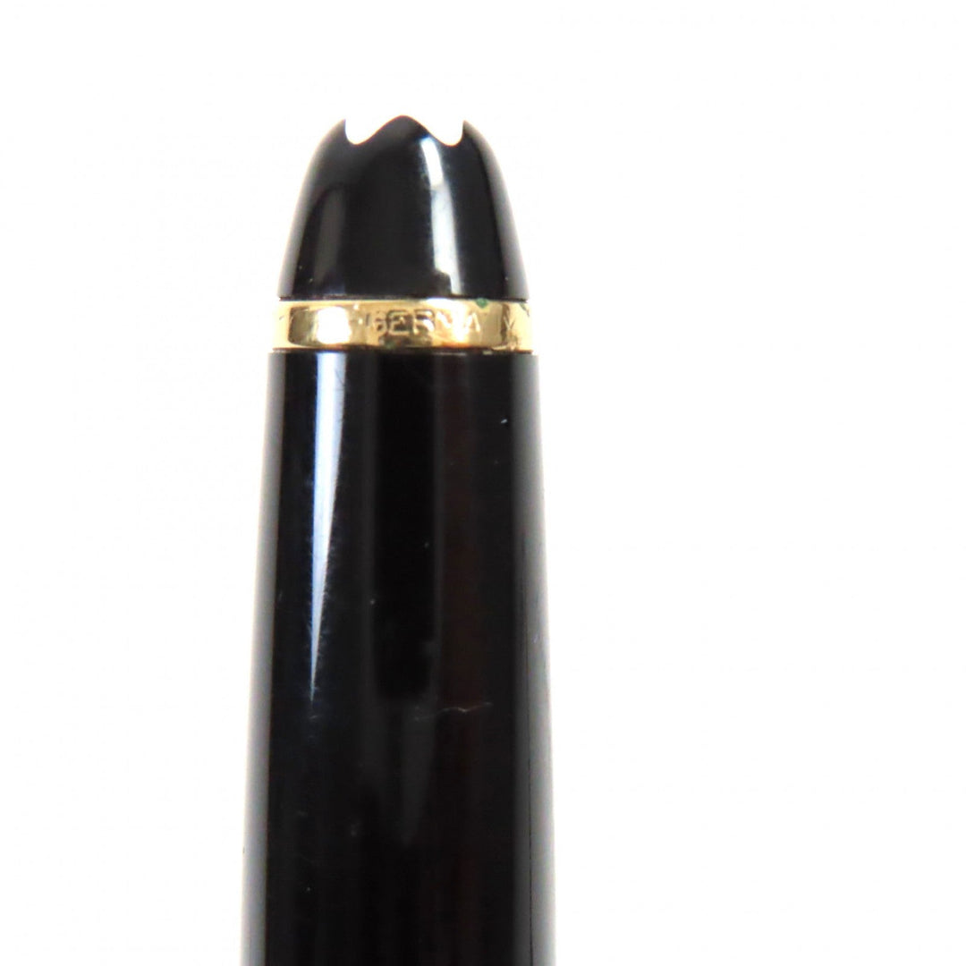MONTBLANC fountain pen Main: Resin Nib: K14 Black gold Meisterstck Classic mens Used Authentic