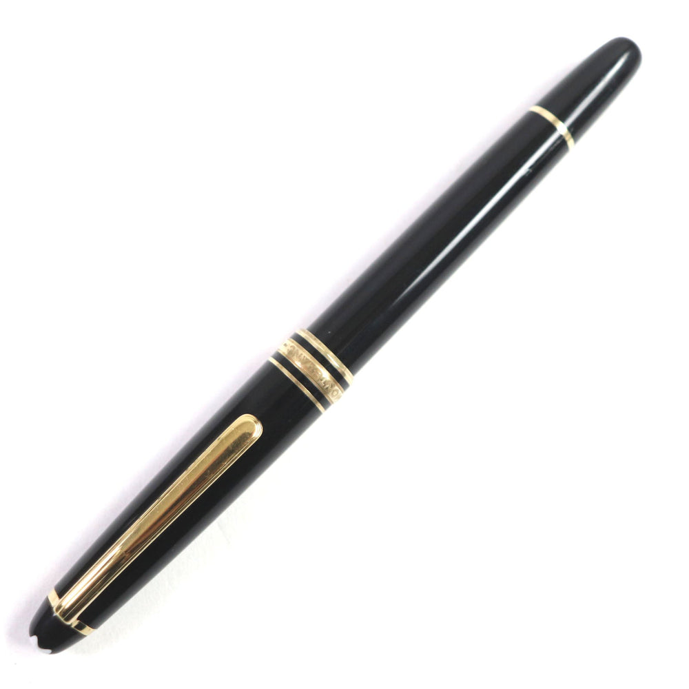 MONTBLANC fountain pen Main: Resin Nib: K14 Black gold Meisterstck Classic mens Used Authentic