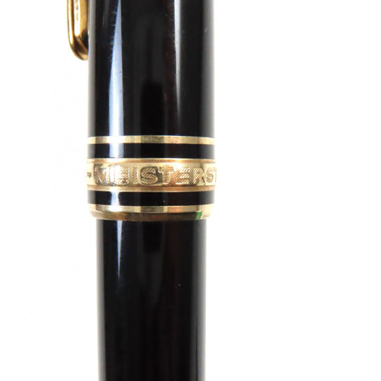 MONTBLANC fountain pen Main: Resin Nib: K14 Black gold Meisterstck Classic mens Used Authentic