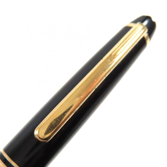 MONTBLANC fountain pen Main: Resin Nib: K14 Black gold Meisterstck Classic mens Used Authentic