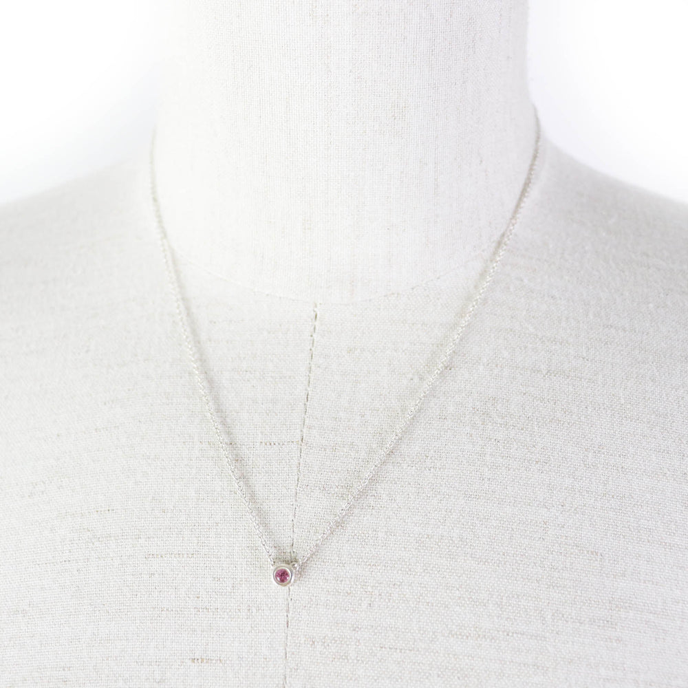 TIFFANY&Co. Necklace Main: AG925, Part: Pink sapphire Pink Silver By the yard Women Used Authentic