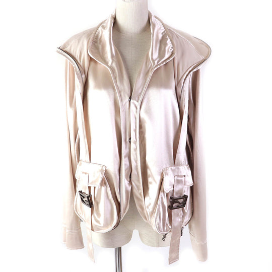 FENDI Blouson FJ7405 Outer: 100% rayon, Lining: 100% rayon Light pink Women 40 Used Authentic