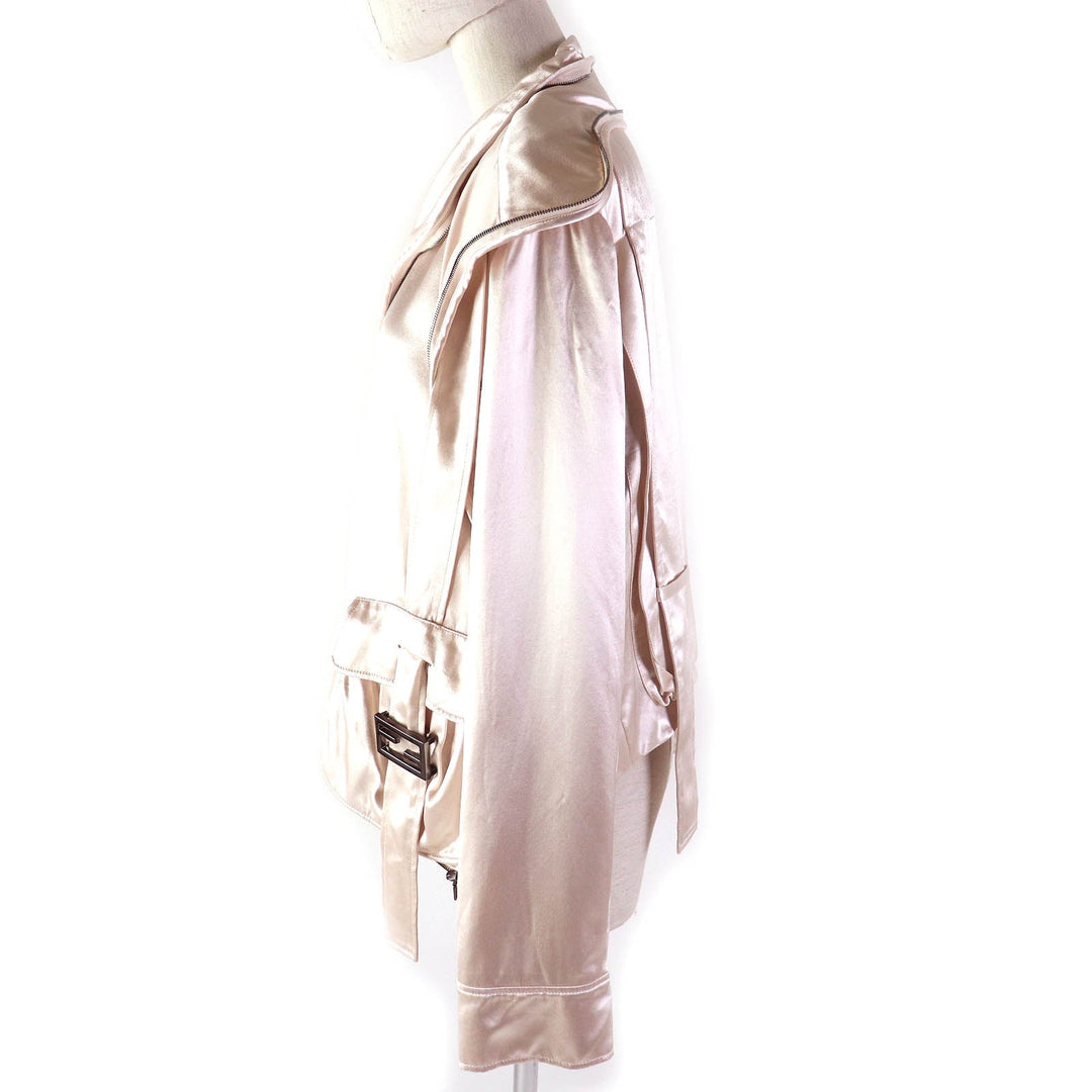 FENDI Blouson FJ7405 Outer: 100% rayon, Lining: 100% rayon Light pink Women 40 Used Authentic