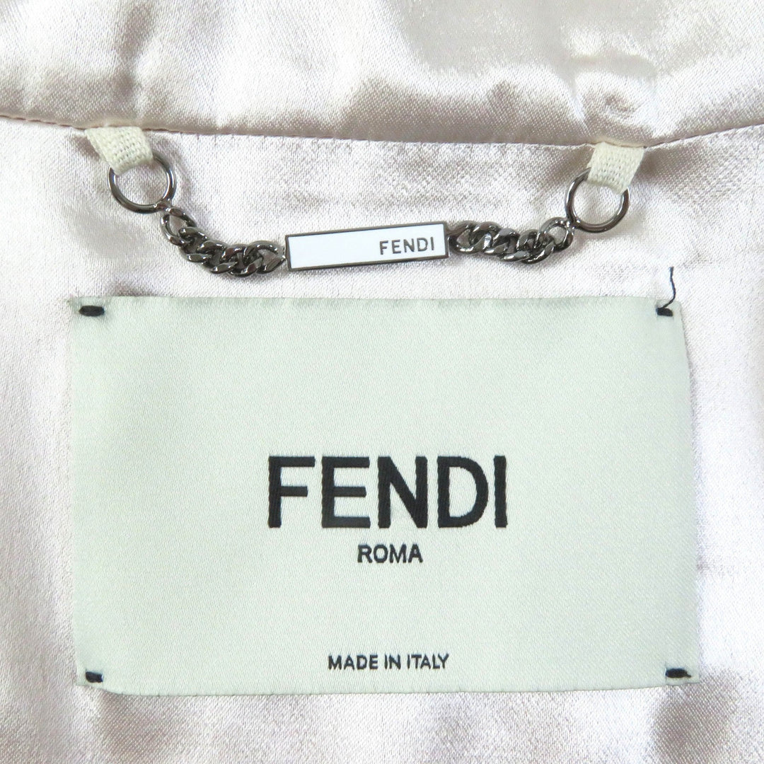 FENDI Blouson FJ7405 Outer: 100% rayon, Lining: 100% rayon Light pink Women 40 Used Authentic