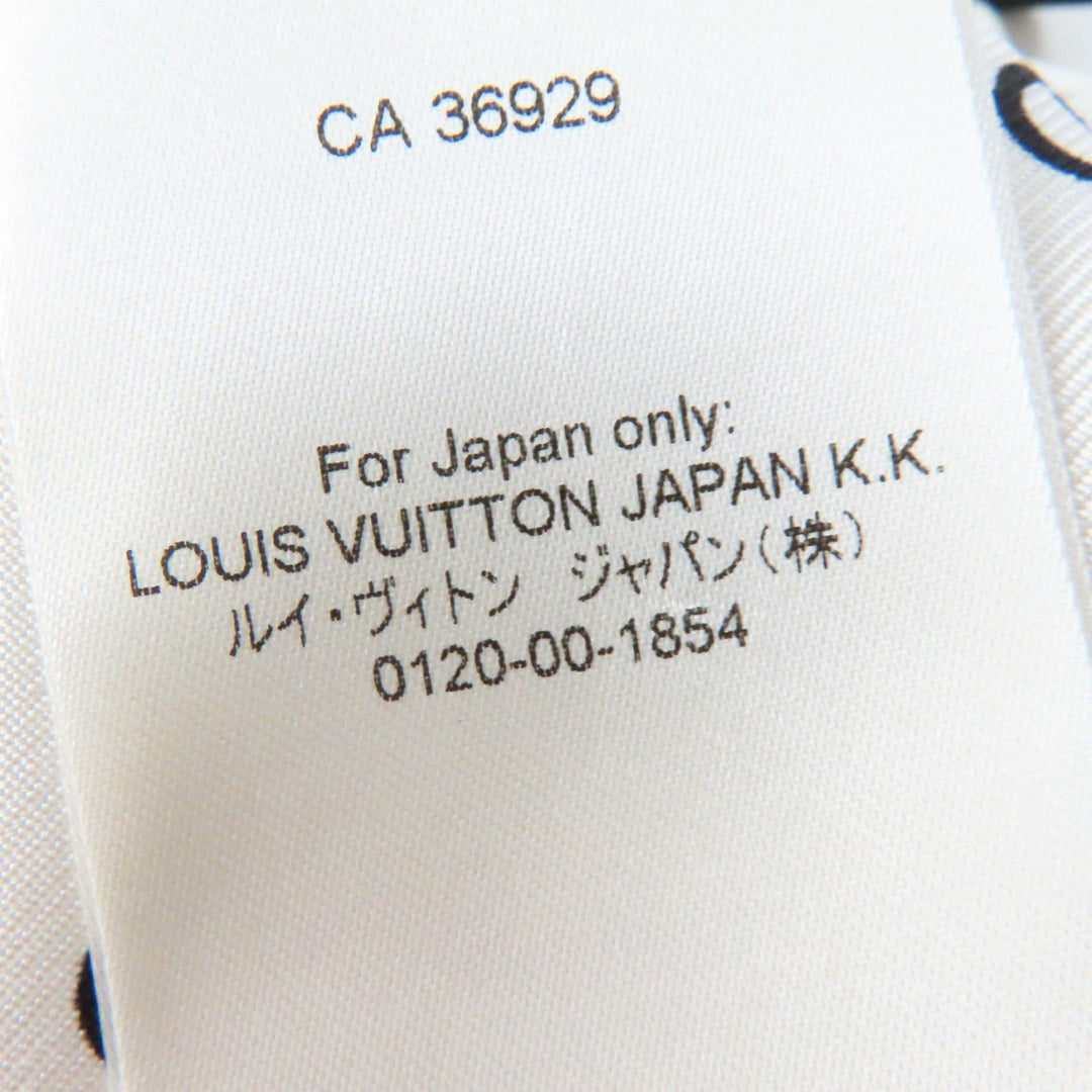 LOUIS VUITTON dress 1A9NYN Main: 100% silk, Lining: 100% silk, Part: 75% nylon, Part: 25% polyurethane White black Women 36 Used Authentic