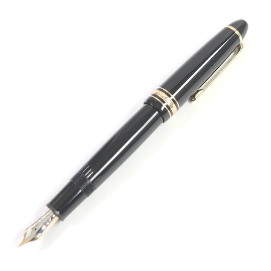 MONTBLANC fountain pen Main: Resin Nib: K14 Black gold mens Used Authentic